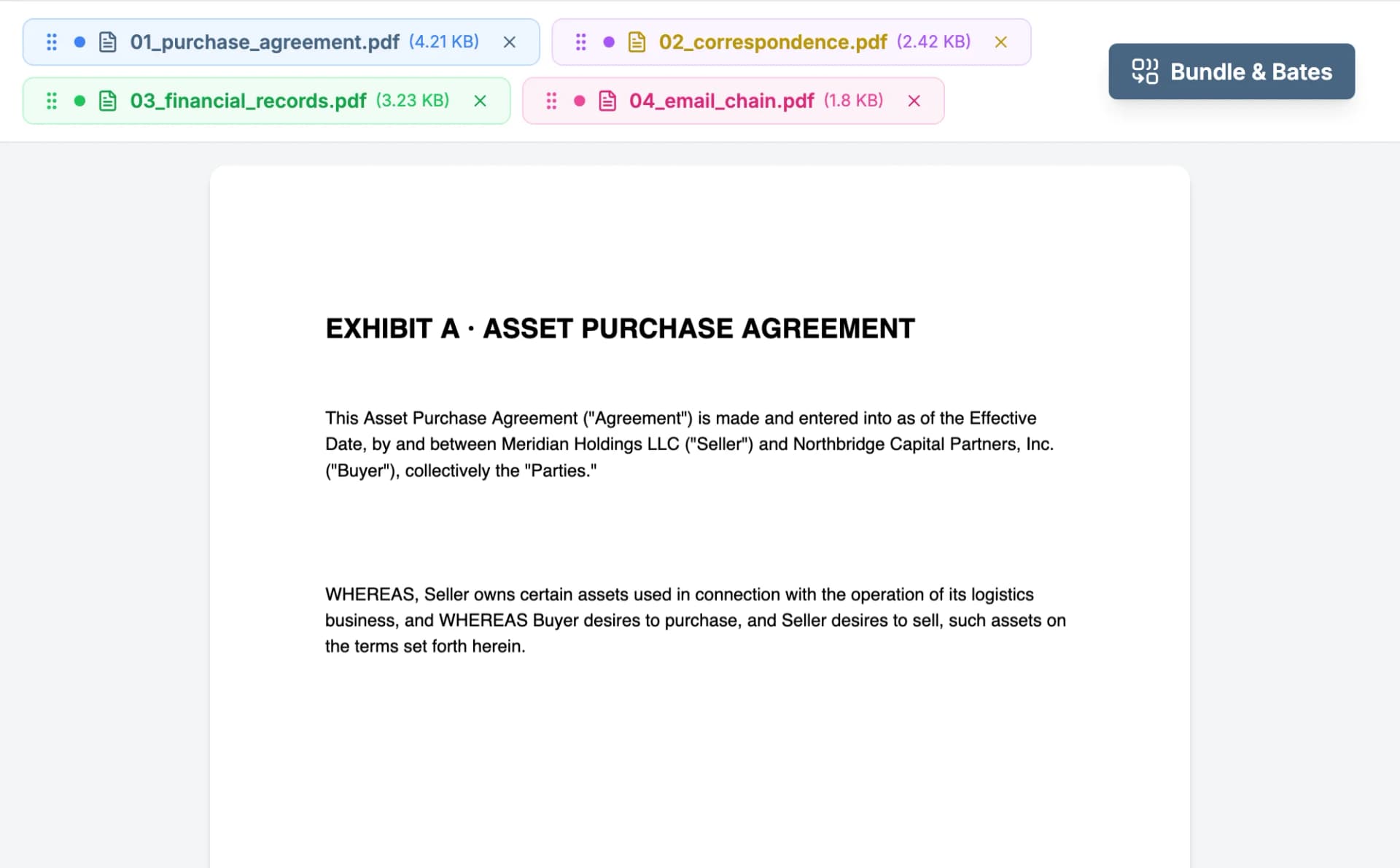 Upload Every Exhibit and Arrange the Order